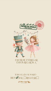 Costales Navideños Tiny Dancers (Impresión DTF color)