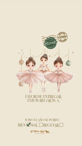 Costales Navideños Tiny Dancers (Impresión DTF color)